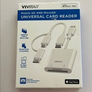 Vivitar Universal Card Reader - White - BRAND NEW